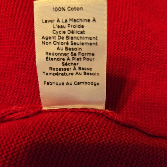 Talbots plus size open front red cardigan sweater - Picture 10 of 10
